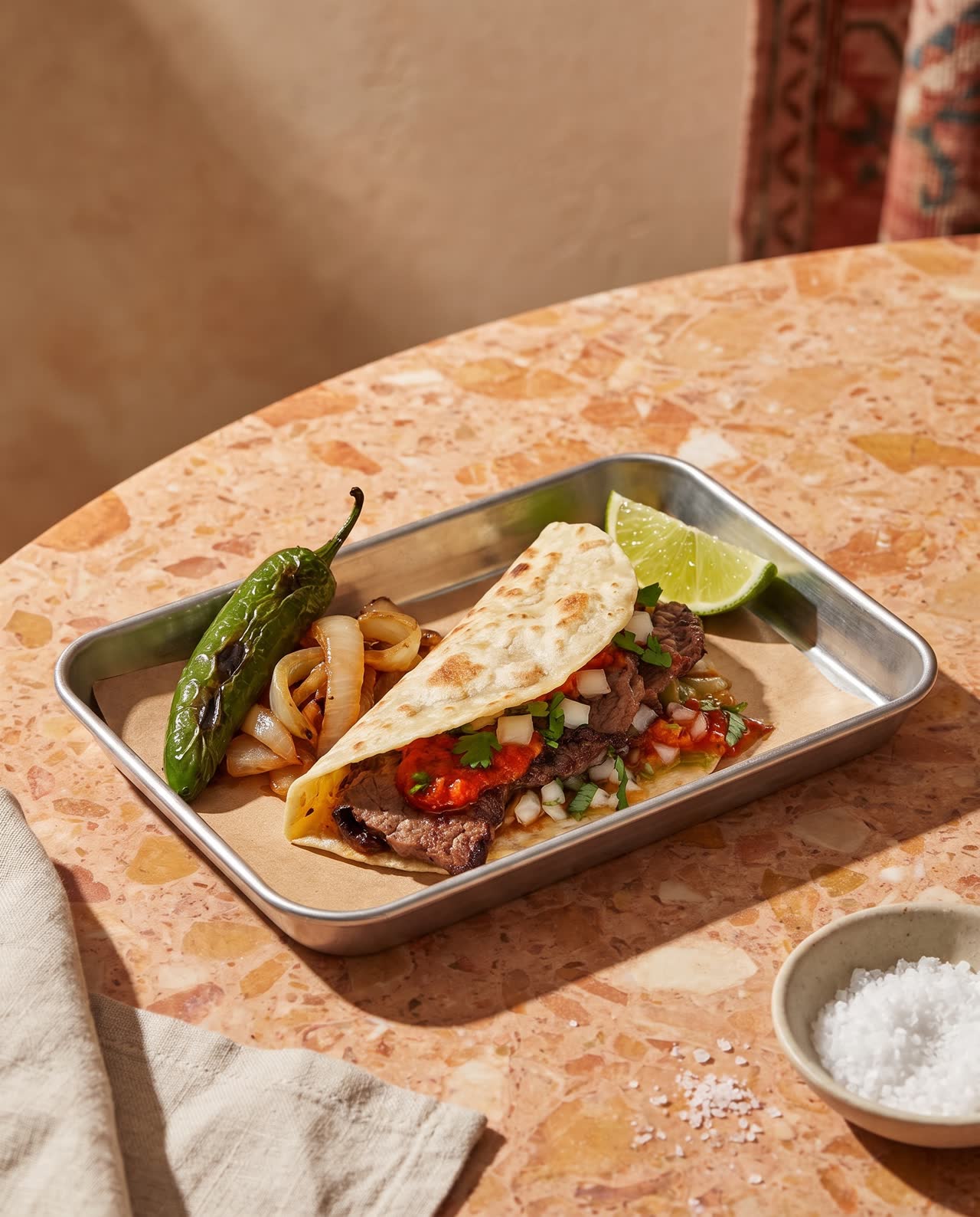 Lowkey Spots visual for Taqueria El Chato, a Taco Restaurant in Greenwich Village, Manhattan.
