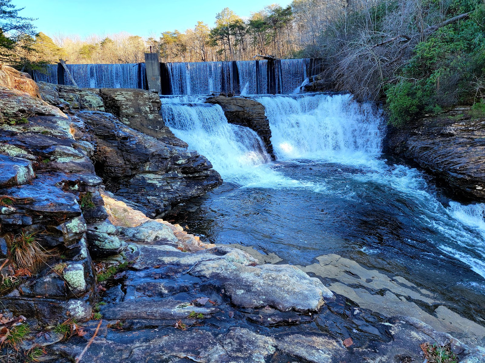 Lowkey Spots visual for DeSoto Falls, a Waterfall / day trip in Fort Payne / DeSoto State Park.