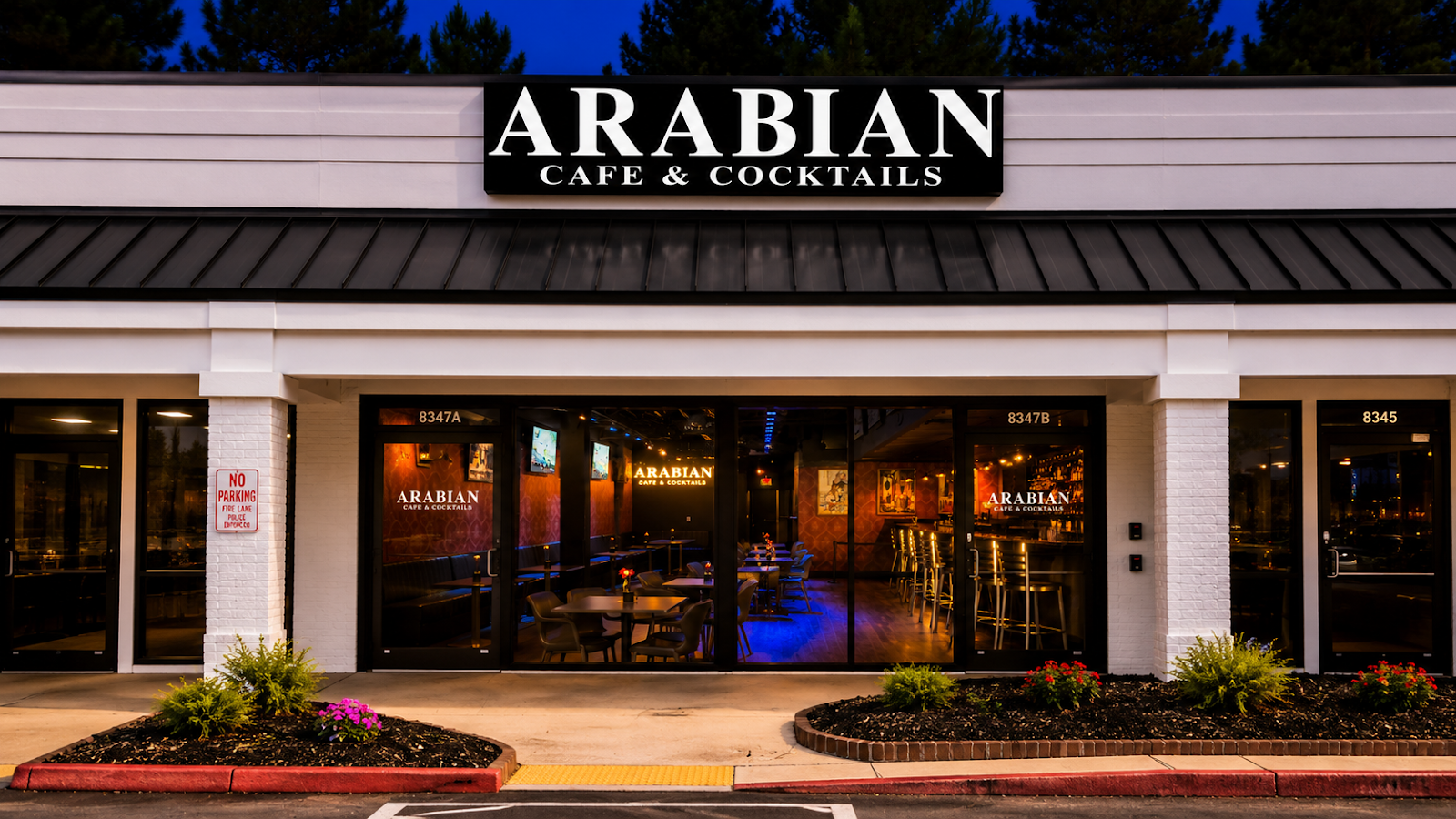 Lowkey Spots visual for Arabian Cafe and Cocktails, a Dinner in Sandy Springs.